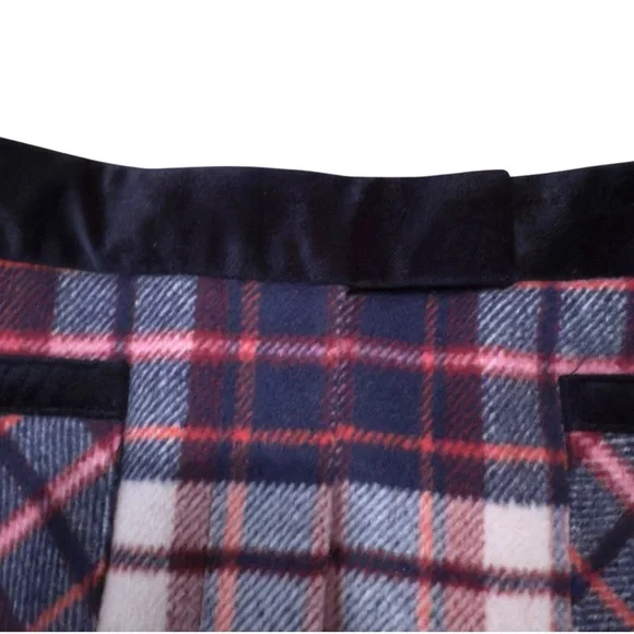 Deadstock Tommy Hilfiger Wool Skirt Plaid Red White Blue Pockets US2 UK4 Small - Picture 6 of 6